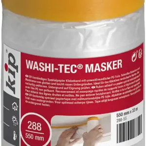 Kip 288 Washi-Tec met afdekfolie 550mm geel